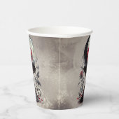 Boudoir | Crystal Ball Crescent Moon Red Roses Papieren Bekers (Rechts)