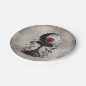 Boudoir | Crystal Ball Crescent Moon Red Roses Papieren Bordje (Gekanteld)