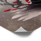 Boudoir | Crystal Ball Crescent Moon Red Roses Poster (Hoek)