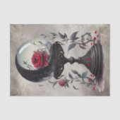 Boudoir | Crystal Ball Crescent Moon Red Roses Tissuepapier (Voorkant)