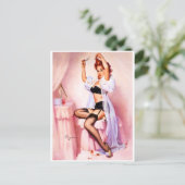 Boudoir Pin Up Briefkaart (Staand voorkant)