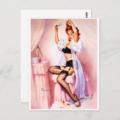 Boudoir Pin Up Briefkaart (Voorkant / Achterkant)