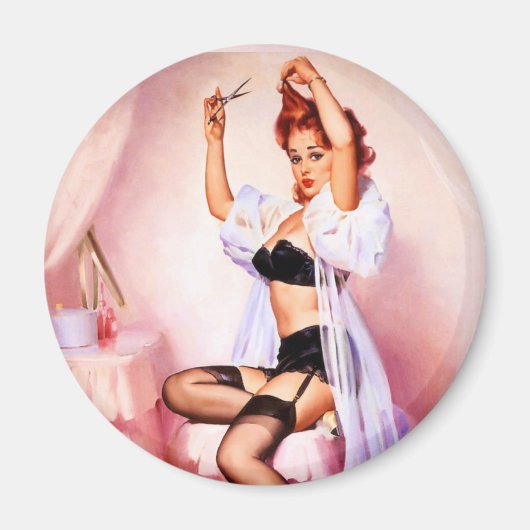 Boudoir pin-up magneet (Voorkant)