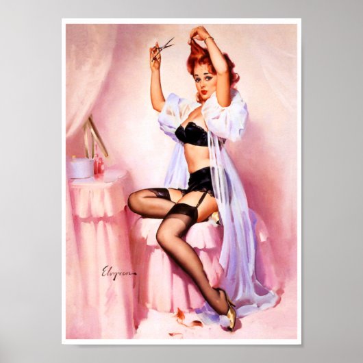 Boudoir Pin Up Poster (Voorkant)