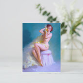 Boudoir Pinup Briefkaart (Staand voorkant)