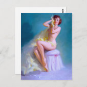 Boudoir Pinup Briefkaart (Voorkant / Achterkant)