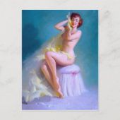 Boudoir Pinup Briefkaart (Voorkant)