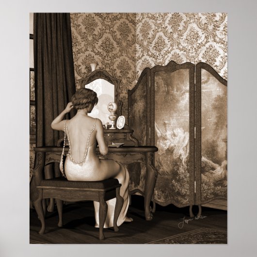 Boudoir Reflection Poster (Voorkant)