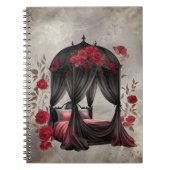 Boudoir | Sjaal luifel Oude Antieke Posters bed Notitieboek (Voorkant)