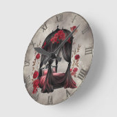 Boudoir | Sjaal luifel Oude Antieke Posters bed Ronde Klok (Hoek)