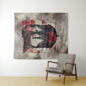 Boudoir | Sjaal luifel Oude Antieke Posters bed Wandkleed (In Situ (horizontaal))