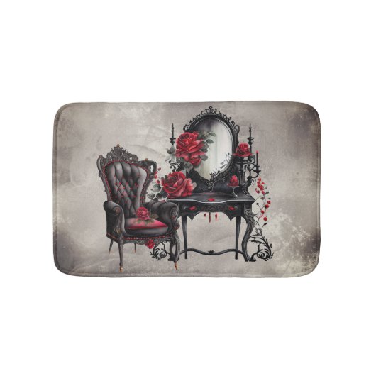 Boudoir | Vanity Mirror en Victoriaans salonstoel Badmat (Voorkant)