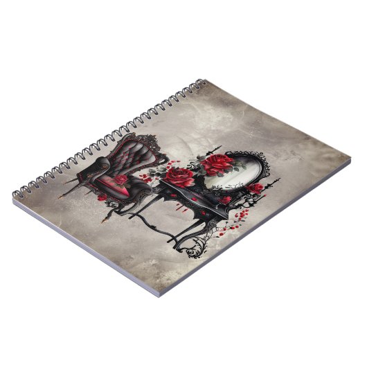 Boudoir | Vanity Mirror en Victoriaans salonstoel Notitieboek (Linkerzijde)