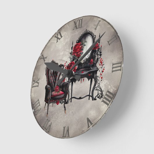 Boudoir | Vanity Mirror en Victoriaans salonstoel Ronde Klok (Hoek)