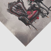 Boudoir | Vanity Mirror en Victoriaans salonstoel Tissuepapier (Detail)