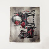 Boudoir | Vanity Mirror en Victoriaans salonstoel Wandkleed (Voorkant)