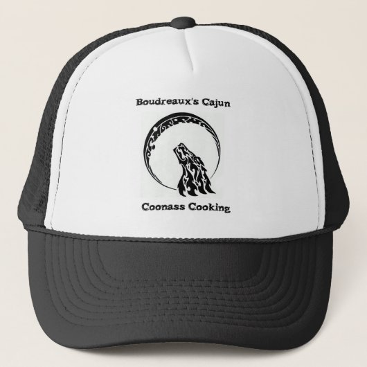 Boudreaux's Cajun Coonass Cooking Trucker Hat Trucker Pet (Voorkant)