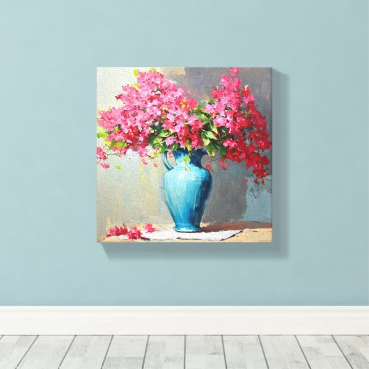 Bougainville Canvas Art Wall Decor (Insitu (Houten vloer))