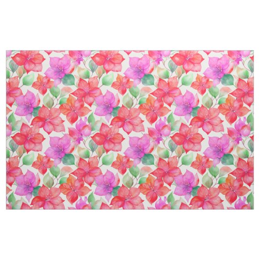 Bougainvillea aloha-patroon stof (Fat Quarter)