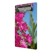 Bougainvillea and Palm Tree Tropical Nature Scene Mini Klembord (Angled2)
