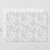 Bougainvillea Annaprashan First Rice Photo Invite Kaart (Achterkant)