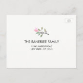 Bougainvillea Annaprashan RSVP Briefkaart (Achterkant)