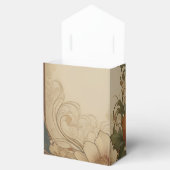 Bougainvillea Art Nouveau bruiloft Bedankdoosjes (Geopend)