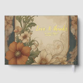  Bougainvillea Art Nouveau bruiloft Gastenboek (Achterkant)