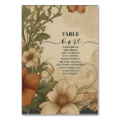 Bougainvillea Art Nouveau bruiloft Kaart (Voorkant)