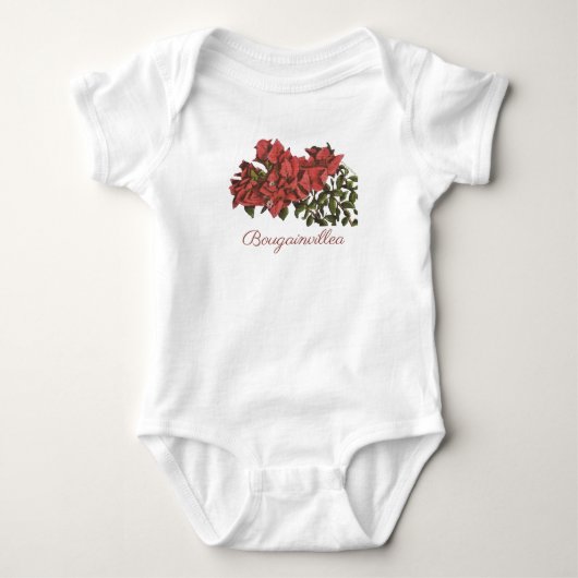 Bougainvillea Baby Bodysuit (Voorkant)