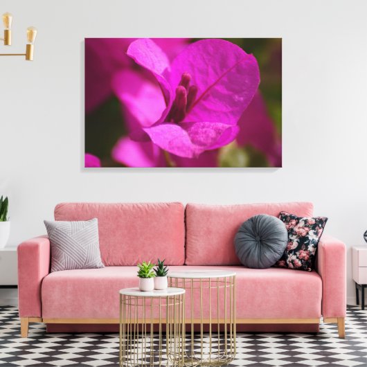 Bougainvillea Beauty Stretch Canvas Afdrukken (Insitu (Woonkamer))