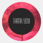 Bougainvillea Bedankt ronde Sticker (Voorkant)