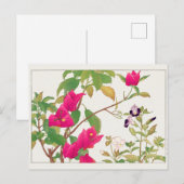 Bougainvillea, bisselbloem van Tanigami Konan Briefkaart (Voorkant / Achterkant)