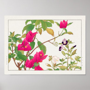 Bougainvillea, bisselbloem van Tanigami Konan Poster