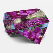 Bougainvillea bloemen boven water stropdas (Opgerold)