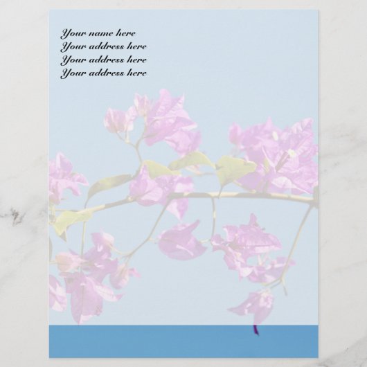 Bougainvillea Bloemen Briefhoofd (Voorkant)