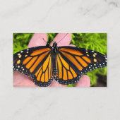 Bougainvillea bloemen met monboogvlinder visitekaartje (Achterkant)