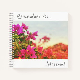 Bougainvillea Bloemen Notitieboek Onthoud om te bl