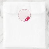 Bougainvillea Blossom Ronde Sticker (Tas)