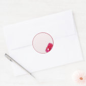 Bougainvillea Blossom Ronde Sticker (Envelop)