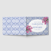 Bougainvillea Bluetile Mediterrane bruiloft Gastenboek (Volledig)