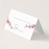 Bougainvillea Boho Mexicaanse trouwplaats kaart (Voorkant)