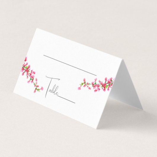 Bougainvillea Boho Mexicaanse trouwplaats kaart (Voorkant)