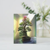 Bougainvillea Bonsai Tree Briefkaart (Staand voorkant)