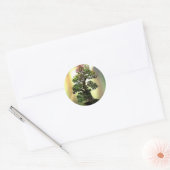 Bougainvillea Bonsai Tree Ronde Sticker (Envelop)
