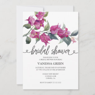Bougainvillea Bruiloftsfeest Uitnodiging 2 QR CODE
