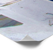 Bougainvillea buiten een huis, Grieks POSTER (Hoek)