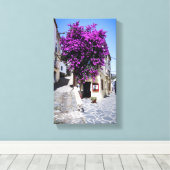 Bougainvillea Canvas Afdruk (Insitu (Houten vloer))