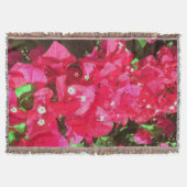 Bougainvillea Cascade Throw Blanket Deken (Voorkant)