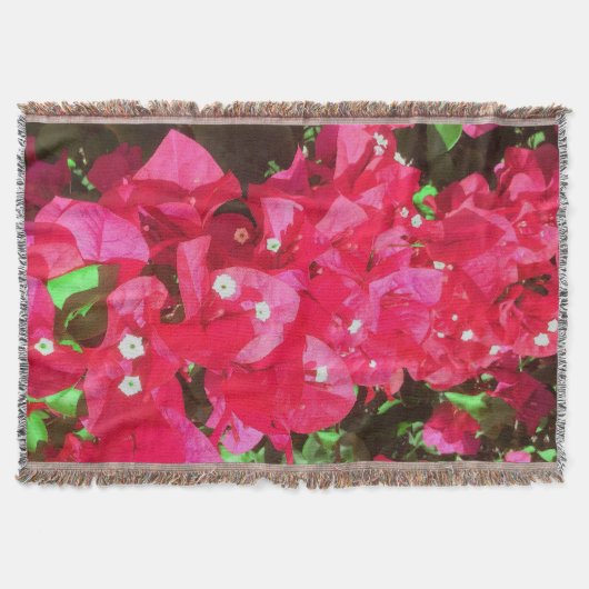 Bougainvillea Cascade Throw Blanket Deken (Voorkant)